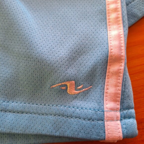 Athletic Works Light Blue and White Running Shorts - Picture 6 of 8